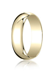 10k Yellow Gold 6.0mm Traditional Dome Oval Ring - 16010ky