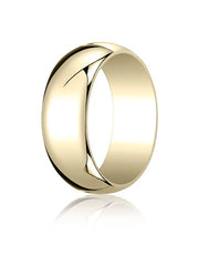 10k Yellow Gold 7.0mm Traditional Dome Oval Ring - 18010ky