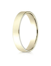 14K Yellow Gold 4.0mm Traditional Flat Ring - 24014ky