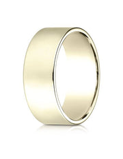 14K Yellow Gold 8.0mm Traditional Flat Ring - 28014ky