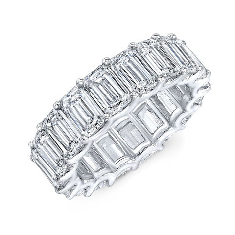 Emerald Cut Eternity Band