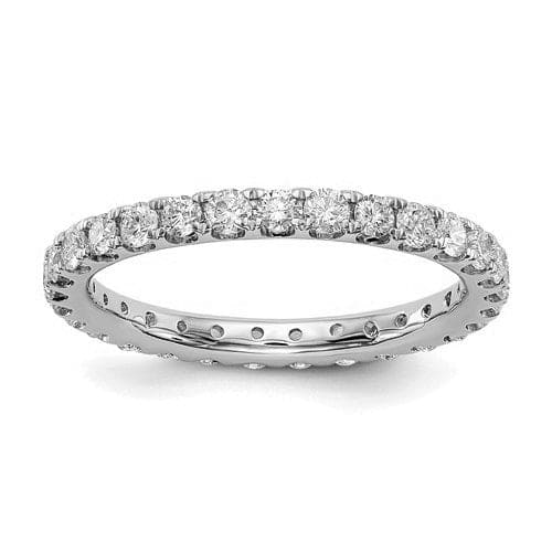Round diamond eternity band
