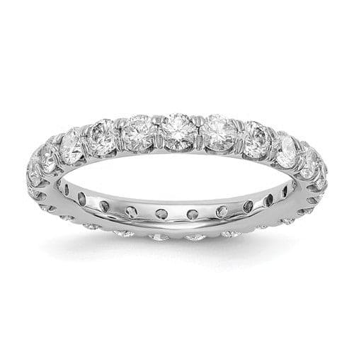 Round diamond eternity band platinum