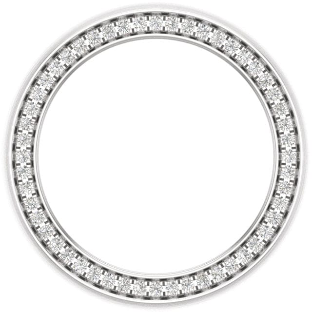 Men's Diamond Ring Side View Pave