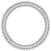 Men's Diamond Ring Side View Pave