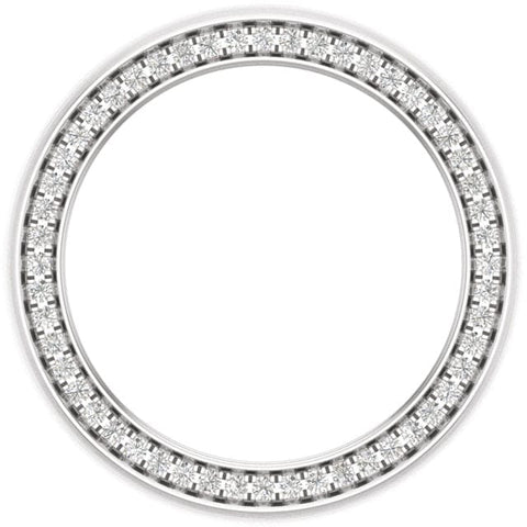 Men's Diamond Ring Side View Pave