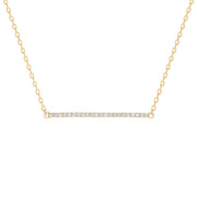 Horizontal Diamond Bar Necklace