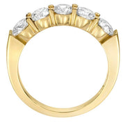 5 Stone Anniversary Ring Side View