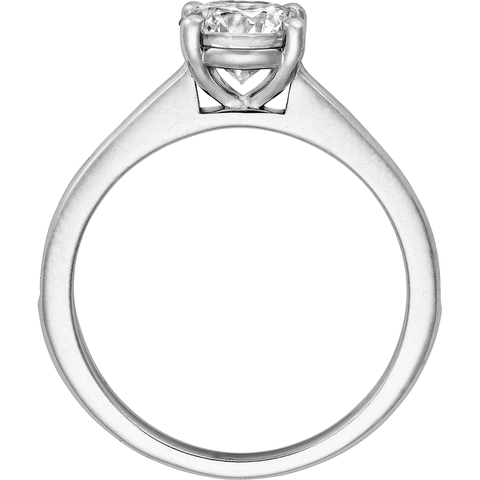 1.15 Ct. Diamond Engagement Ring with Accents H Color VS1 GIA Certified 3X