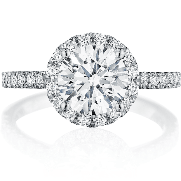 Halo Round Cut Diamond Engagement Ring