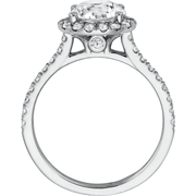 Halo Round Cut Diamond Engagement Ring