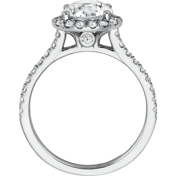 Halo Round Cut Diamond Engagement Ring