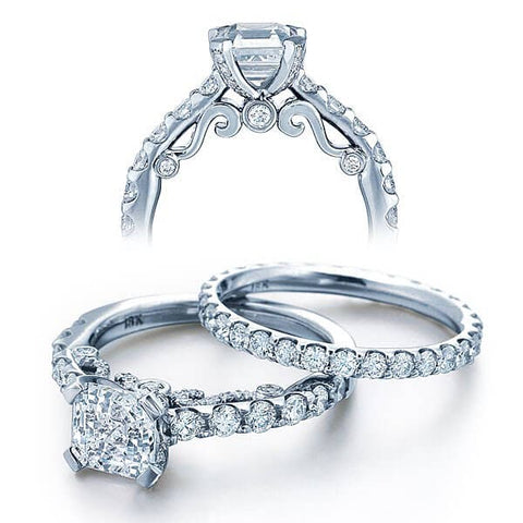 U-Pave Diamond Verragio Insigina Engagement Ring