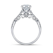 Double Row Round Brilliant Cut Diamond Verragio Insignia Engagement Ring