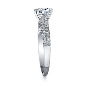 Double Row Round Brilliant Cut Diamond Verragio Insignia Engagement Ring