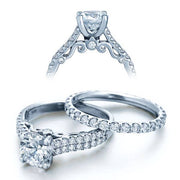 Double Row Round Brilliant Cut Diamond Verragio Insignia Engagement Ring