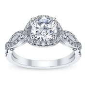 Halo Infinity Round Brilliant Cut Diamond Verragio Insignia Engagement Ring