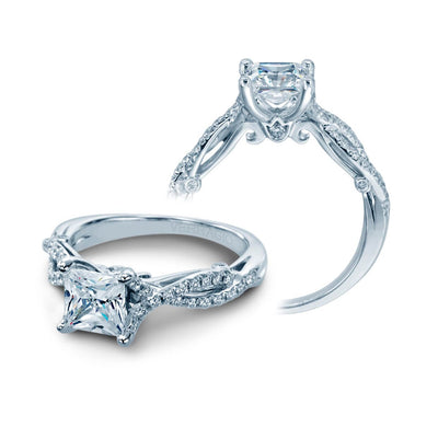 Verragio Insignia Collection 0.30 ct.Princess Cut Diamond Criss Cross Engagement Setting