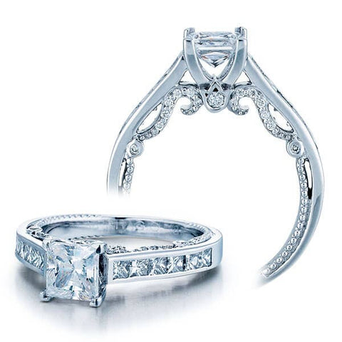 Princess Cut Verragio Insignia Channel Set Diamond Engagement Ring