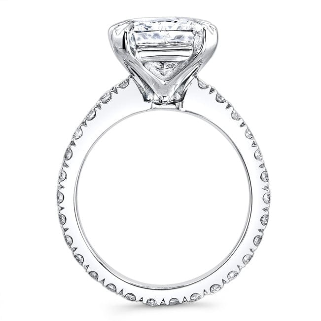 Radiant Cut Engagement Ring Eternity side profile
