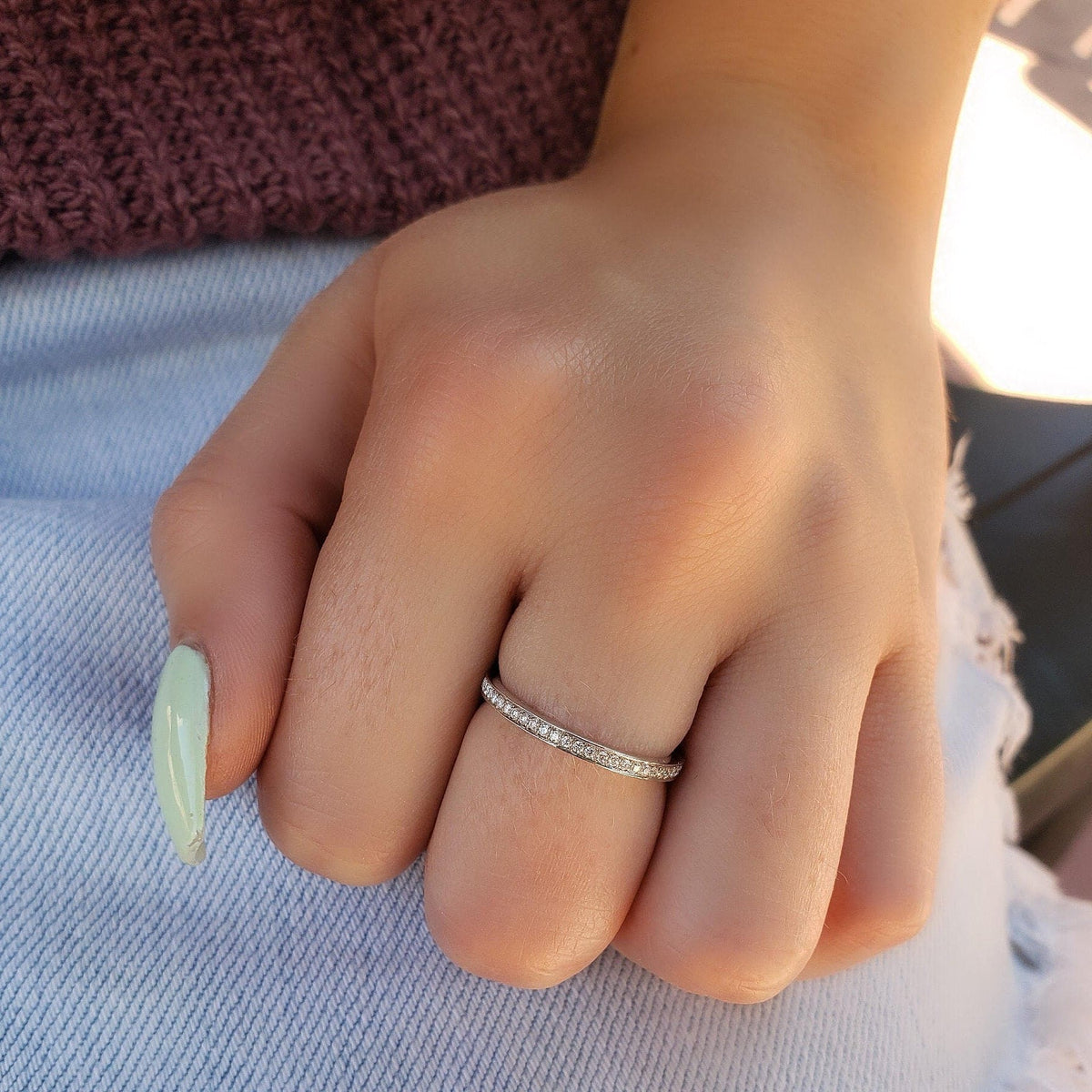 Makai diamond ring band 