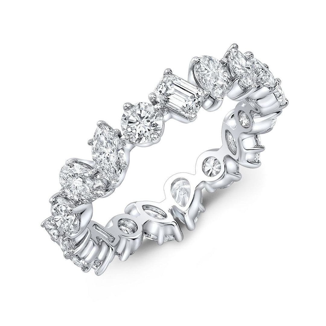 Mixed shape eternity band