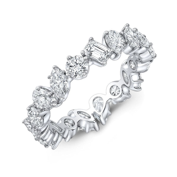 Mixed shape eternity band