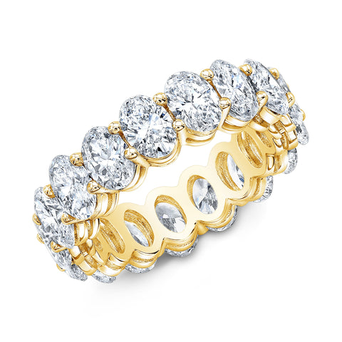 Oval diamond eternity band outlet
