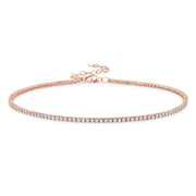 Diamond Tennis Choker Necklace 3.80 Ctw.