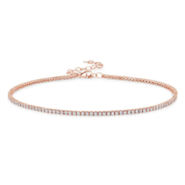 Diamond Tennis Choker Necklace 3.80 Ctw.