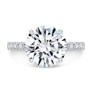 3.70 Ct. Round Cut Engagement Ring Set F Color VS2 GIA Certified