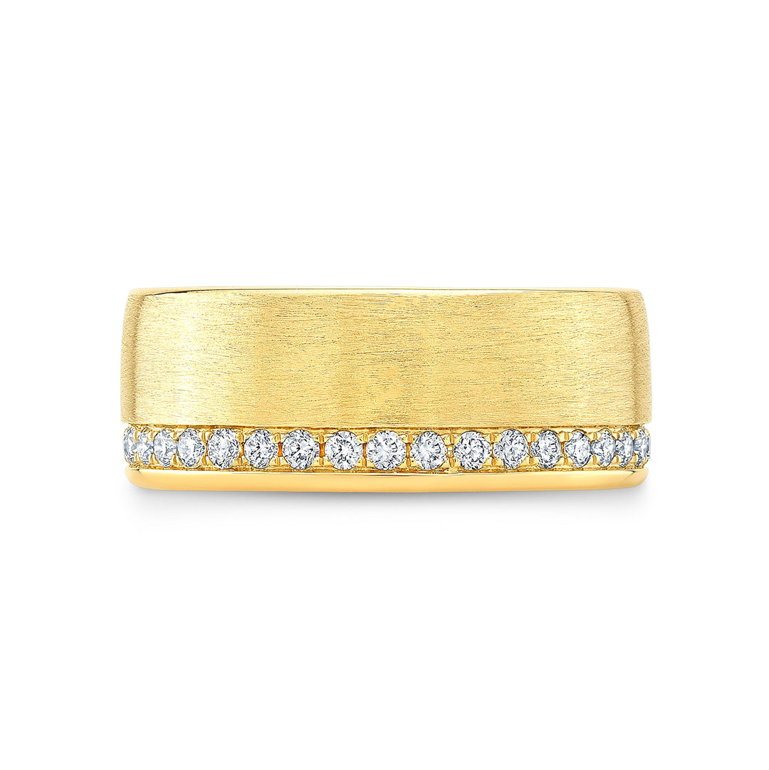 Men's Eternity Diamond Wedding Band Yellow