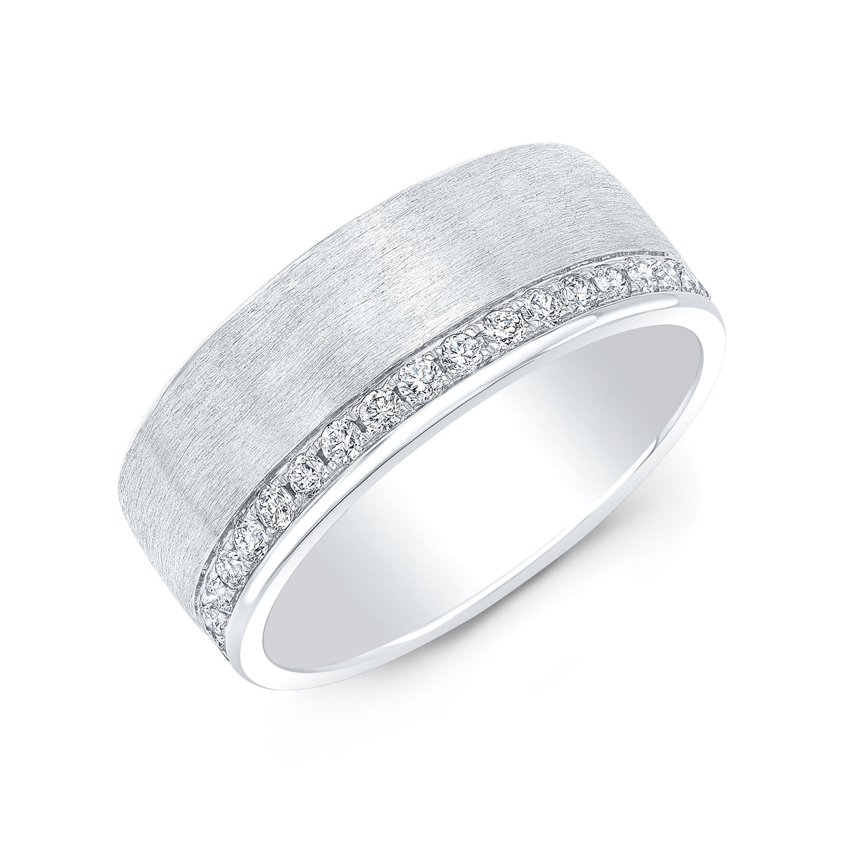 Men's eternity diamond wedding band
