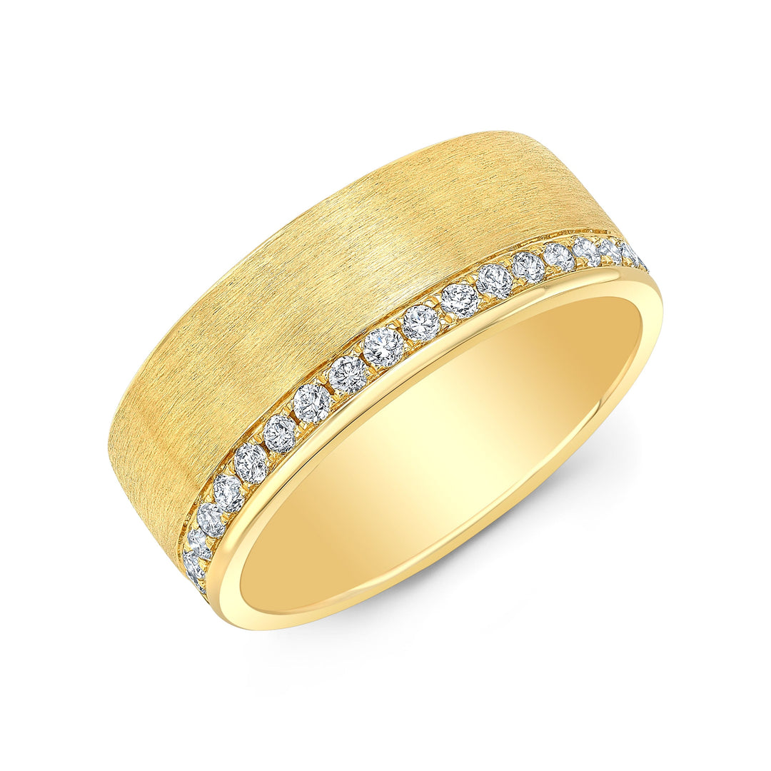Men's Eternity Diamond Wedding Band yellow