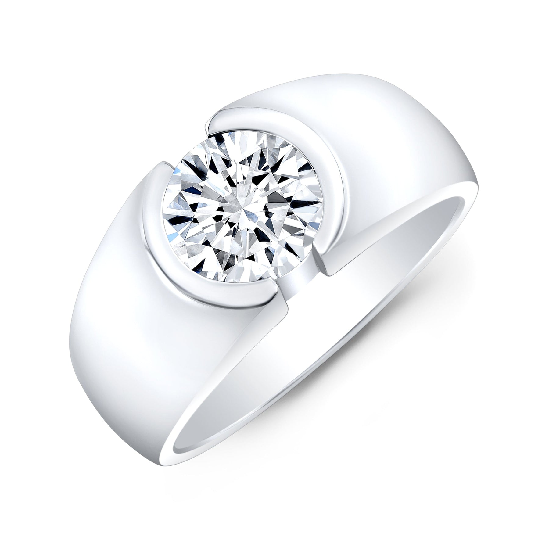 2.5 Carat Round Cut Men's Diamond Ring | The Maddox | Diamond Mansion
