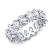 Oval Eternity Band White Platinum