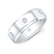 Men's Diamond Ring Eternity Band 1 Carat F-G Color VS1 Clarity