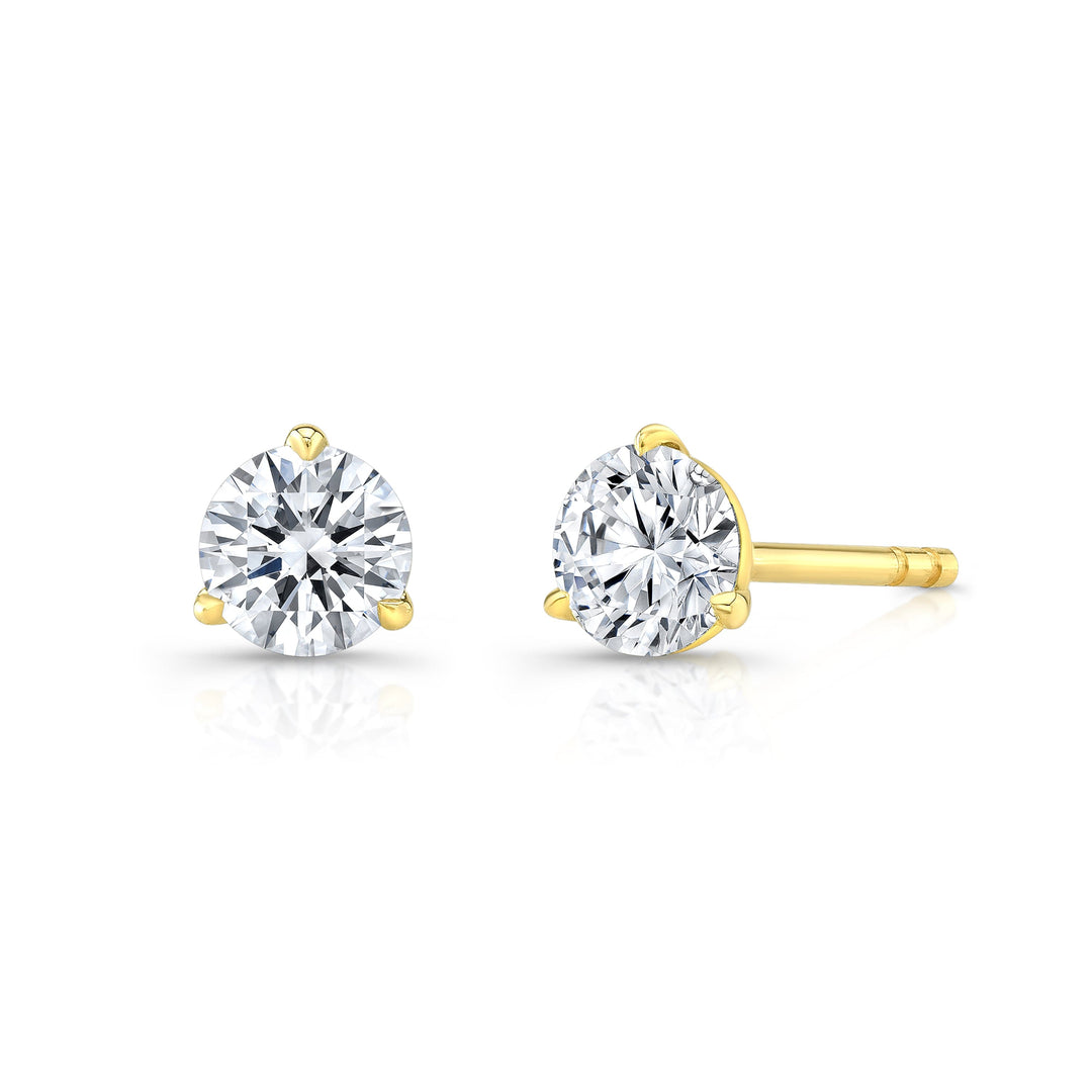1.60 Ct. Martini Diamond Stud Earrings La Puesette Backing