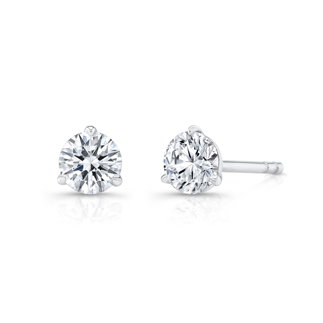 1.60 Ct. Martini Diamond Stud Earrings La Puesette Backing
