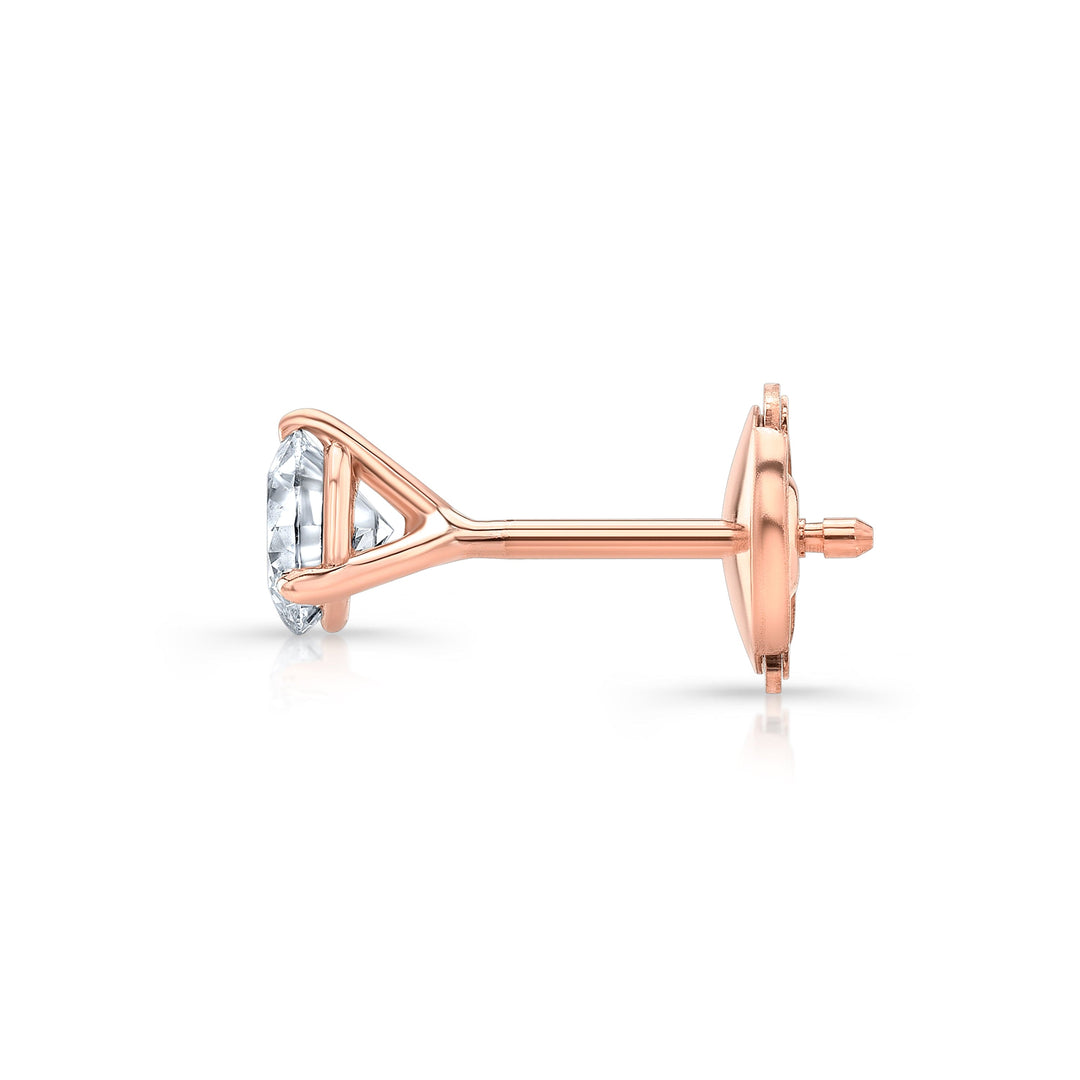 1.60 Ct. Martini Diamond Stud Earrings La Puesette Backing