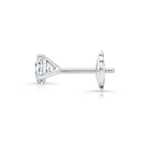 1.60 Ct. Martini Diamond Stud Earrings La Puesette Backing