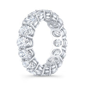 7 Carats Oval Eternity Band  Side Profile