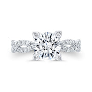 Twisted Engagement Ring Front