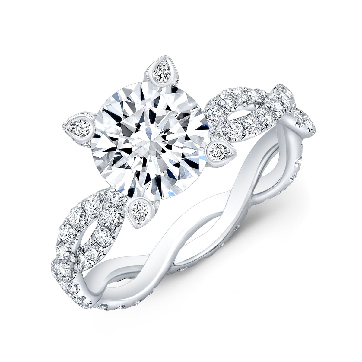Twisted engagement ring