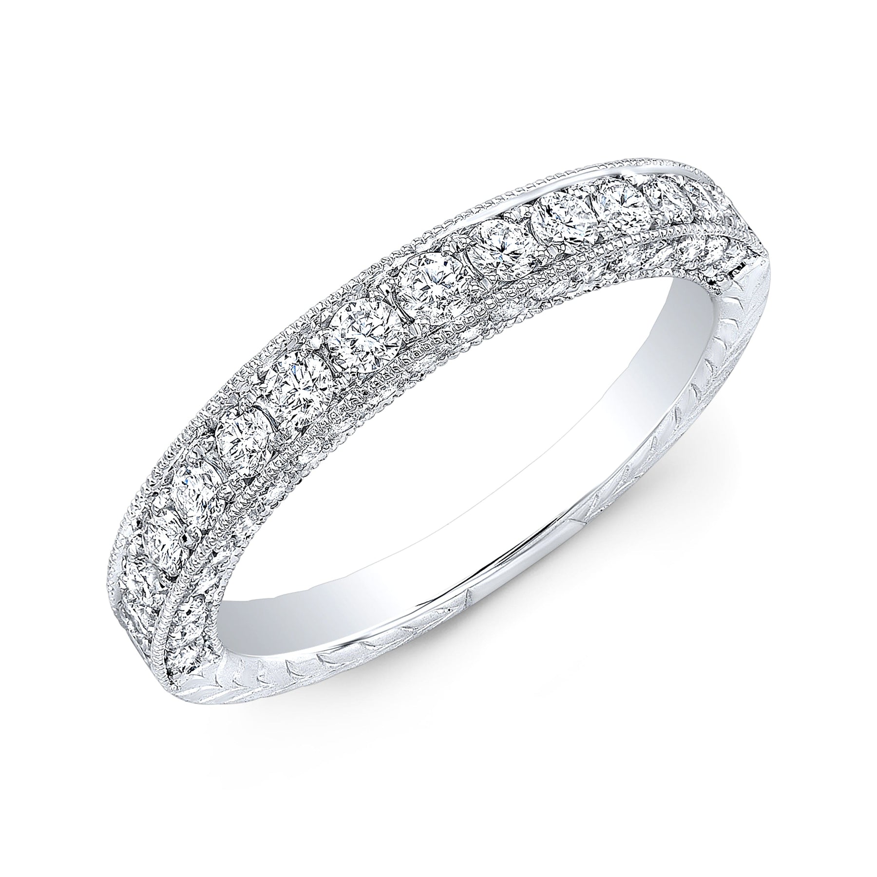 Tapered Diamond Engagement Ring Band | Berlinger Jewelry