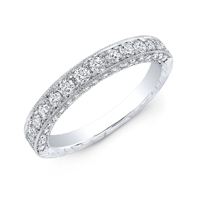 Pave Diamond Wedding Band for Women