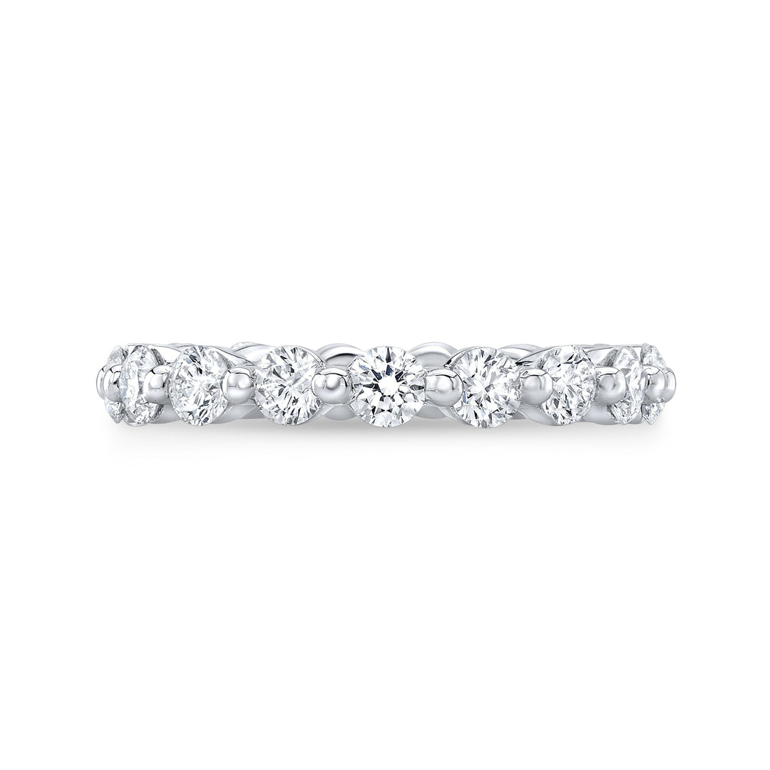 Round Cut Diamond Floating Eternity Ring (1.00 Ctw.)