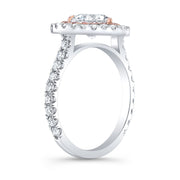 Heart Shaped Engagement Ring Profile View