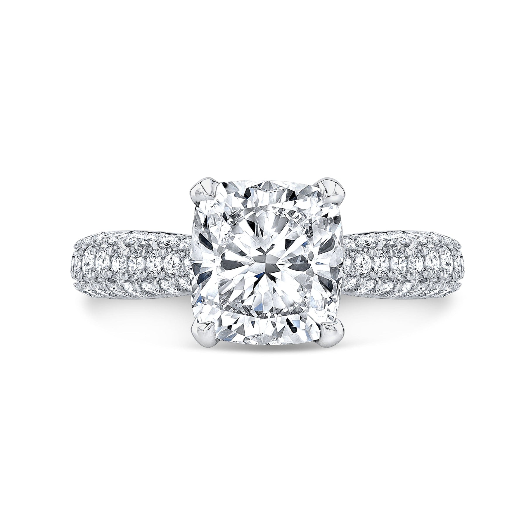 Cushion shop cut pave