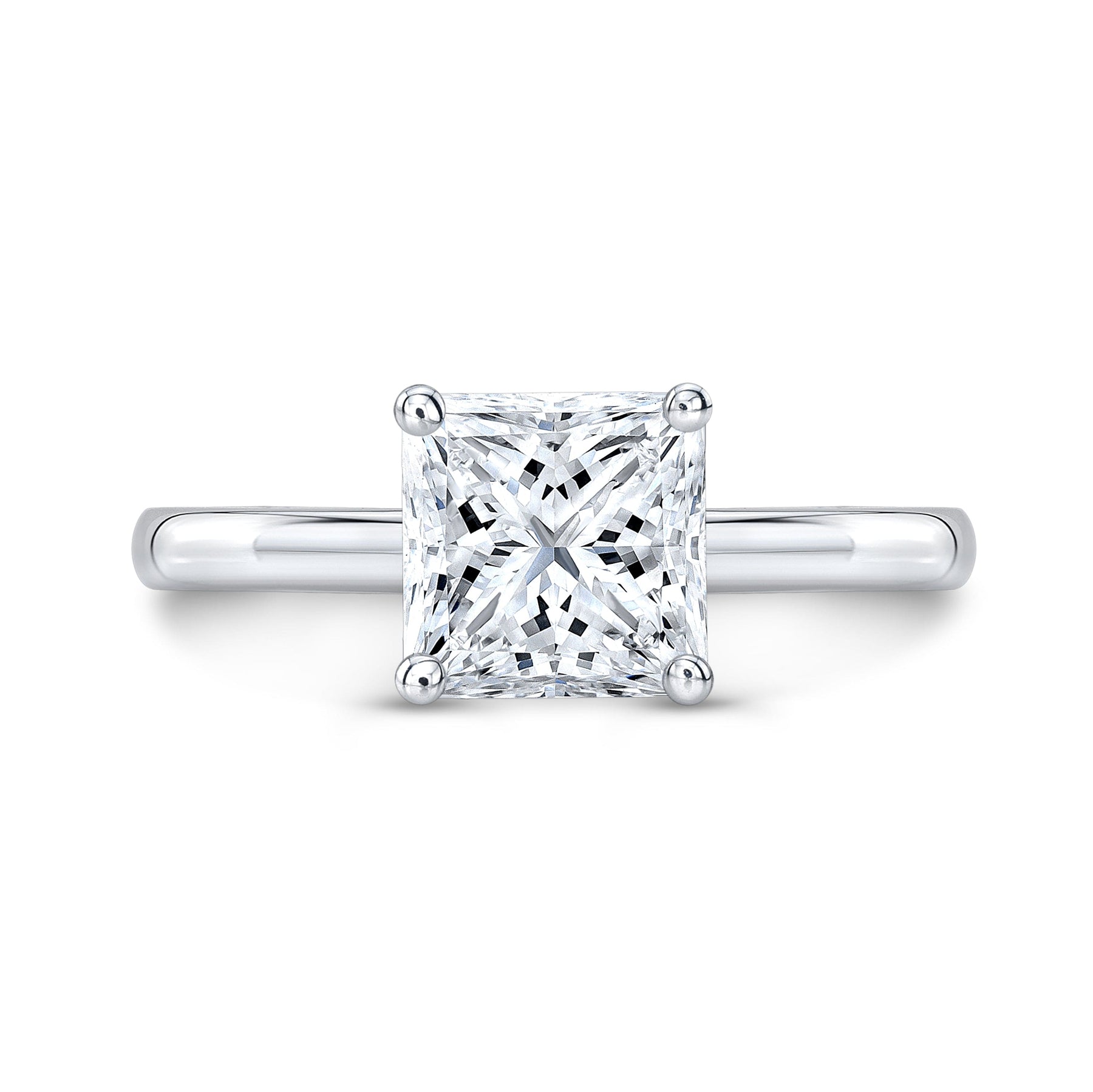 1 ct Princess Tacori Dantela 1 Engagement Ring | 2620PRSMPW